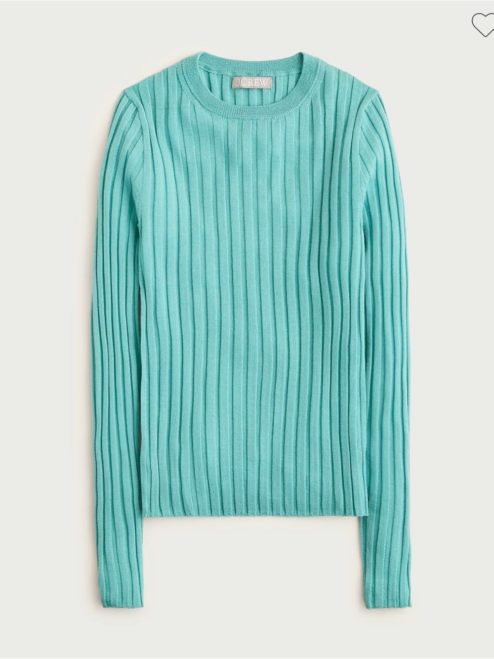 J Crew Wide-rib crewneck sweater-tee in merino wool size XXS